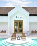 Ciokea Outdoor Lounge Chair Set of 4, All Weather Patio Chaise Lounge Chairs - Image 2