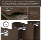 DIVA EN CAMINO DEC Outdoor Patio Curtain Waterproof Darkening Thermal Insulated - Image 3