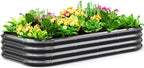 Quictent Galvanized Raised Garden Bed Kit, Dark Grey by QUICTENT