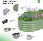 Galvanized Raised Garden Bed Outdoor, Rust-Resistant Garden Planter Box - Image 3
