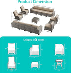 13-Piece Outdoor Patio Furniture Set - Image 5