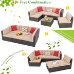 Vongrasig 7 Piece Patio Furniture Set - Image 6