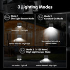 AloftSun Solar Motion Sensor Outdoor Lights, Waterproof Motion Sensor Spot - Image 3