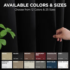 Joydeco Blackout Patio Sliding Door Curtains 90 Inches Long, Grommet Privacy - Image 9