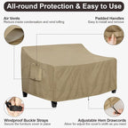 PureFit Outdoor Couch Cover Waterproof Patio Sofa Furniture Covers, 2-Seater - Image 5