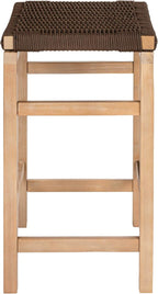 JONATHAN Y CSL1201C-SET2 Armand 25.6" Modern Coastal Backless Acacia Wood - Image 6