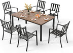 PHI VILLA 7 Pieces Outdoor Dining Set by PHIVILLAThepioneerofcomfortablehouseholdsupplies