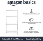 Amazon Basics 4-Shelf Adjustable Storage Shelving Unit - Image 4