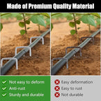 FEED GARDEN 6 Inch 100 Pack Galvanized Landscape Staples Plant Cover Stakes 11 - Image 8