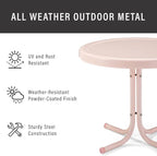 Crosley Furniture Griffith Weather Resistant Retro Metal Outdoor Side Table - Image 5