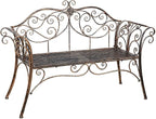 HLC Garden Bench Metal Outdoor Benchs by HLC