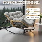 Oversized Papasan Rocking Chair - Image 8