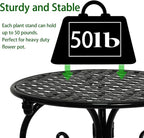 4-Pack Metal Plant Stand for Indoor Outdoor, Heavy Duty Flower Pot Stands for - Image 3