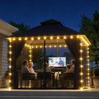 Aoxun Outdoor Gazebo for Patio 8x8 Metal Frame Canopy - Image 5