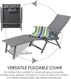 Kozyard Aluminum Outdoor Chaise Lounge Chair, Adjustable Reclining Patio Lounge - Image 5