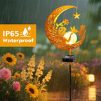 YJFWAL Garden Solar Fairy Lights Pathway Stake Lights Glass Globe - Image 2