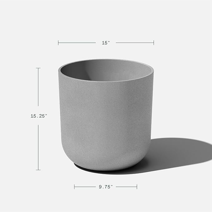 Veradek Round Lima Plastic Planter Pots - Image 3