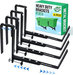 Halatool 4-Pack Heavy Duty Window Box Bracket, Adjustable Wall Mount Planter by HALATOOL
