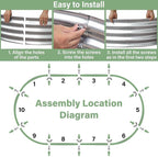 TATAANTY Galvanized Raised Garden Bed Kit, Rust-Resistant Planter Garden Boxes - Image 4