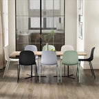 2xhome Modern Stackable Armless Dining Chair | Plastic Shell Seat - Image 7