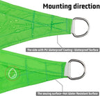 LOVE STORY Right Triangle 9'x9'x12.7' Waterproof Sun Shade Sail Canopy UV Block - Image 4