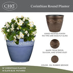 Classic Home and Garden Corinthian Resin Planter Pot - Image 2