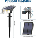 Solar Spot Lights Outdoor Waterproof IP65, Bright LEDs Solar Landscape Lighting - Image 8