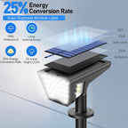 Solar Spot Lights Outdoor IP65 Waterproof, 53 LEDs Solar Powered Garden Yard - Image 2