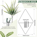 2 Pieces Wall Decor Hanging Planters - Image 2