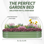 1MORE Galvanized Raised Garden Bed- Planter Garden Boxes Outdoor, Raised Beds - Image 5