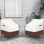 Rileytee Outdoor Swivel Chair Cover 2 Pack, Furniture Patio Chair Covers - Image 6