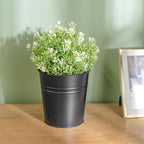 Dahey 10 Pcs Hanging Flower Pots Metal Iron Bucket Outdoor Planter - Image 7