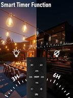 luckystyle 200FT LED Outdoor String Lights - Image 6