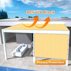 Artpuch Outdoor Pergola Shade Cover 5x17 FT Sun Shade Cloth - Image 3