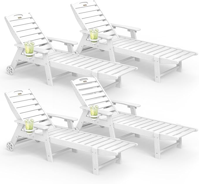 Lounge Chair Outdoor Set of 4 by Suunyn