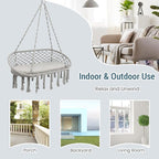 Giantex 2-Seat Hammock Chair, Macrame Swing - Image 4