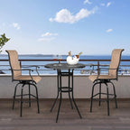 VINGLI 32"" Outdoor Bar Table, Patio Bar Height Table - Image 7