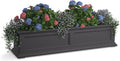 Mayne Fairfield 4-Foot Window Box – Self-Watering, Weather-Resistant Planter by Mayne
