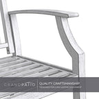 Grand patio 52" Farmhouse Outdoor Bench, Garden Benches - Image 6