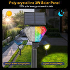 T-SUN Solar Spotlights Outdoor, Color Changing Landscape Lights, Halloween - Image 5