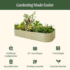 Vego garden Raised Garden Bed Kit, Pearl White - Image 2
