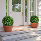 Artificial Topiary Tree with Eucalyptus, Fake Evergreen Tree - Image 4