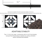 Kozyard 50" W x 48" H Outdoor Privacy Screens Aluminum Post, Air Conditioner - Image 9