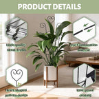 32.6'' Plant Trellis for Potted Climbing Plants Indoor, Rustproof Metal - Image 4