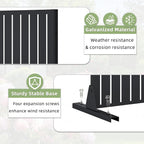 Casaphoria Metal Privacy Screen Outdoor, Fence Black - Image 5