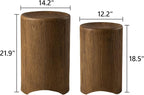 COSIEST Concrete Side Table, Decorative Garden Stools - Image 2
