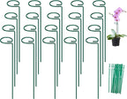 FEED GARDEN 16 Inch 20 Pack Plant Support Stakes, Metal Garden Flower Stakes by FEEDGARDEN