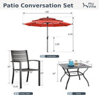 PHI VILLA 5 Pieces Outdoor Dining Set - Image 9