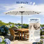 ABCCANOPY 10FT Durable Solar Led Patio Umbrellas - Image 5