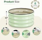 GreatBuddy 2x2x1 ft Round Galvanized Raised Garden Bed, Easy-Assembly Raised Bed - Image 3